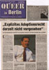 Gerhard Schrder in Queer vom 03.09.2002